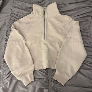 lululemon athletica Cream Half-Zip Sweatshirt
